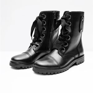 Zadig & Voltaire Joe leather combat Boots